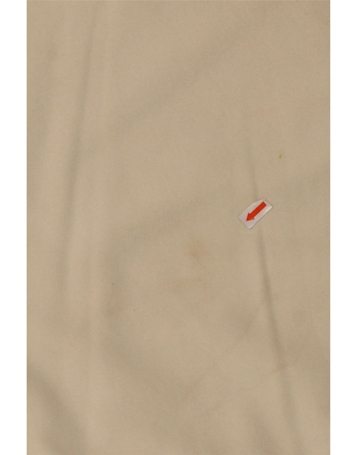 NIKE Ženska kratka prekomjerna majica s kratkim rukavima UK 10 Small Off White Cotton