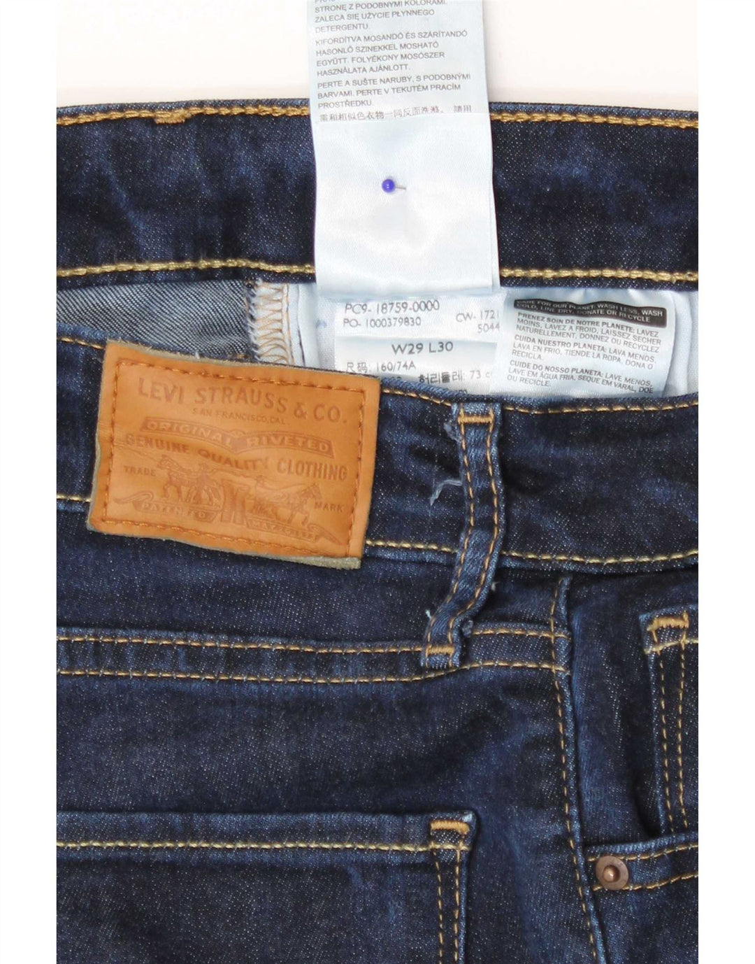 Levi's ženske 725 traperice visokog rasta W29 L30 tamnoplavi liocel