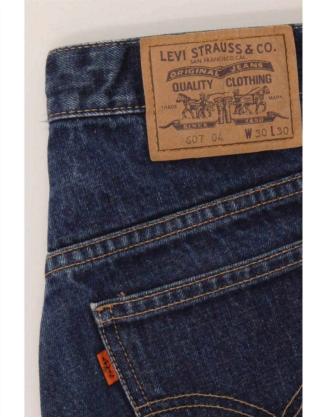 Levi's muške 607 Bootcut traperice W30 L30 tamnoplave