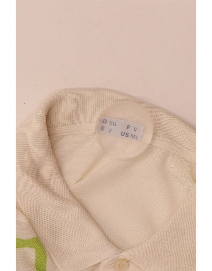 SERGIO TACCHINI Muška polo majica EU 50 srednje bijele boje, geometrijski pamuk