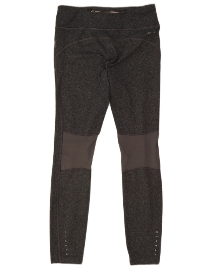 Nike Ženske Dri Fit Crop Leggings UK 8 Mali sivi poliester