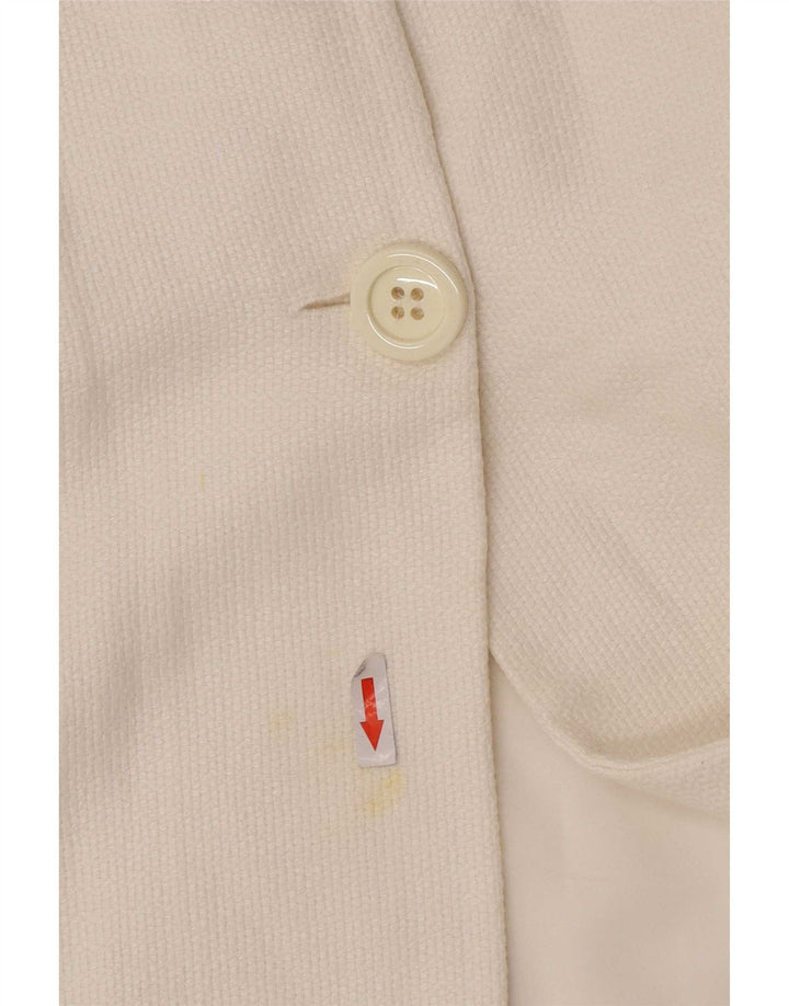 Massimo Dutti ženska jakna sa jaknom s 2 gumba EU 38 Srednje bijela