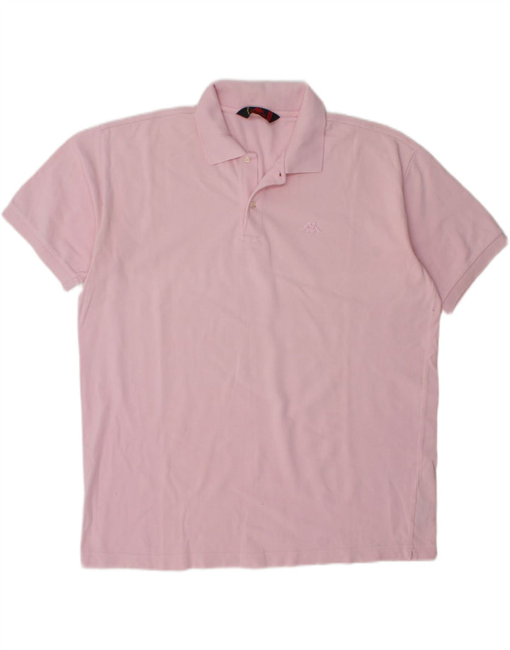 KAPPA Mens Polo Shirt 2XL Pink Cotton Vintage Kappa and Second-Hand Kappa from Messina Hembry 