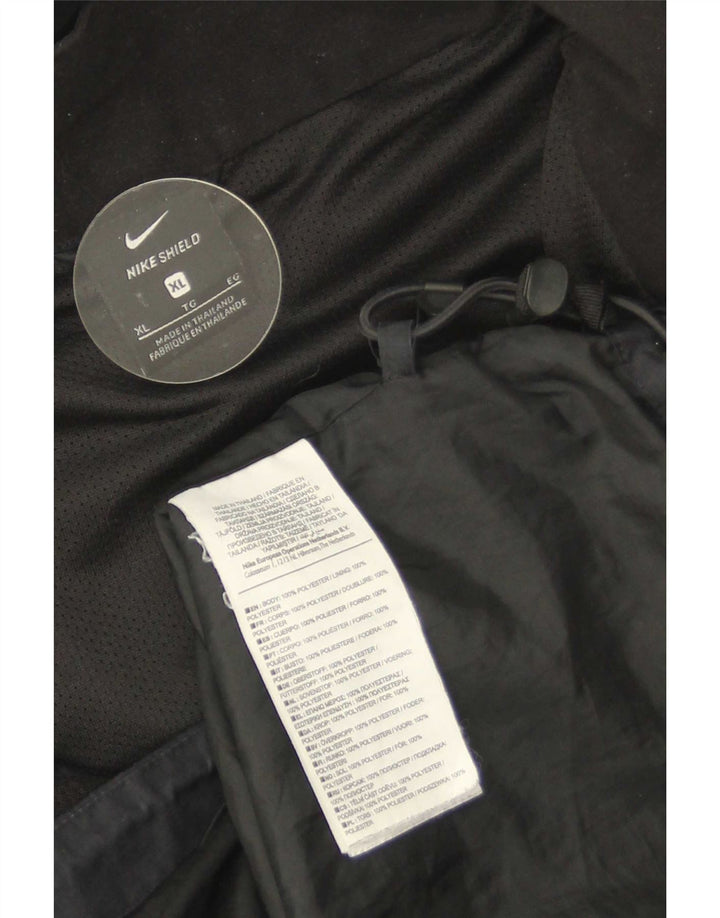 Nike muška kišna jakna s kapuljačom UK 42 XL crni poliester