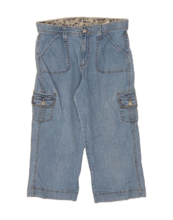 LEE Womens Cargo Capri Jeans US 10 Large W30 L20 Blue Cotton Vintage Lee and Second-Hand Lee from Messina Hembry 