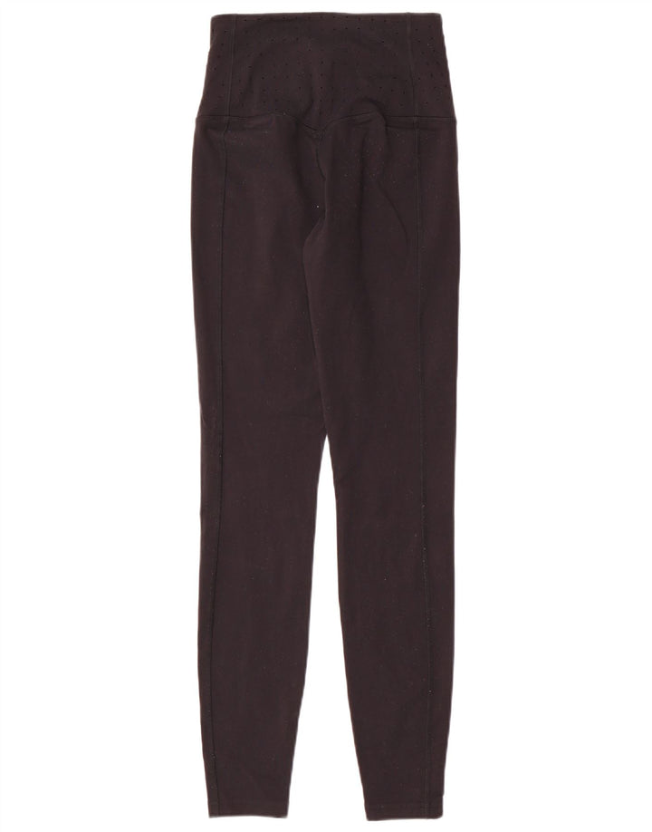 Nike Ženske Dri Fit Leggings UK 8 Male crne najlonske