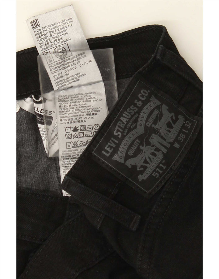 Levi's muške 511 uske traperice W38 L32 crni pamuk