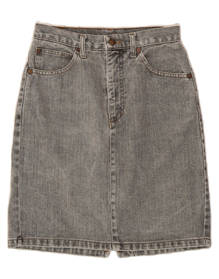AMERICANINO Womens Denim Skirt W29 Medium Grey Cotton Vintage Americanino and Second-Hand Americanino from Messina Hembry 