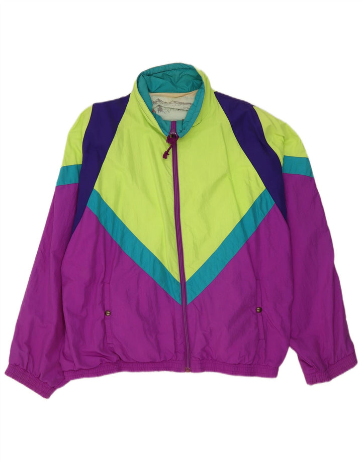 Vintage muška kišna jakna UK 46 3XL višebojnih boja