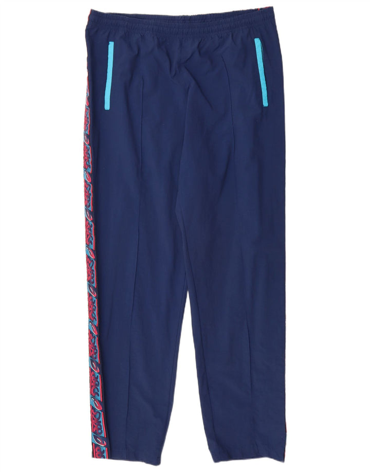 Asics muške grafičke trenirke Hlače IT 50 Medium Navy Blue Colourblock