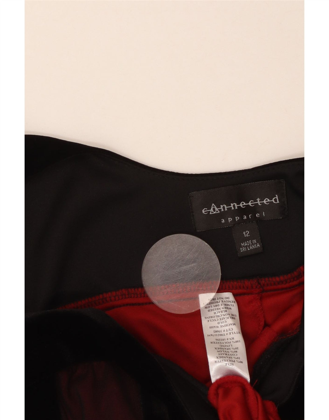 APPAREL Ženska haljina A-kroja bez rukava UK 12 srednje tamnocrvena na pruge