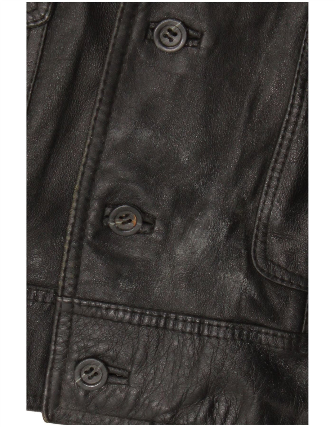 Vintage ženska kožna jakna UK 12 srednje crna