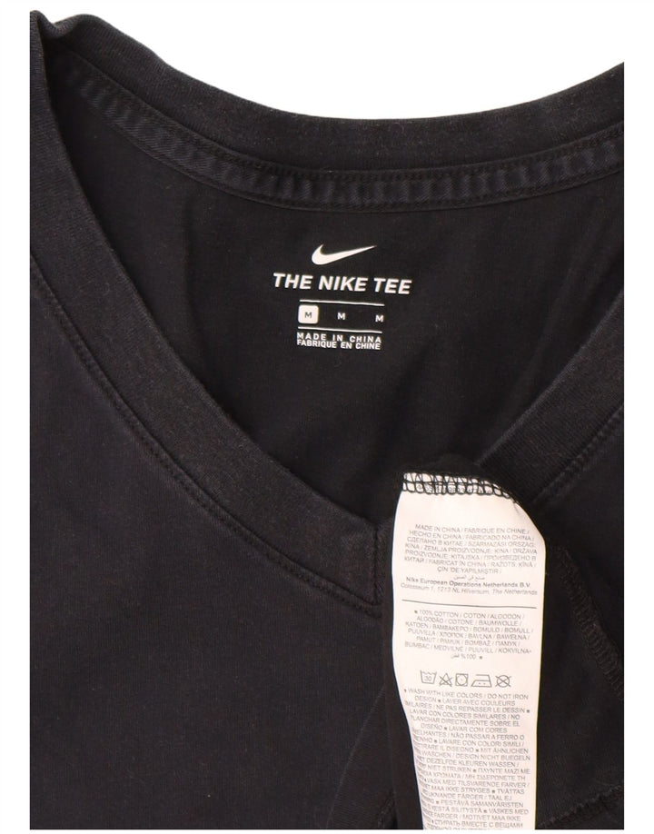 Nike Ženska majica kratkih rukava UK 14 Srednje crni pamuk