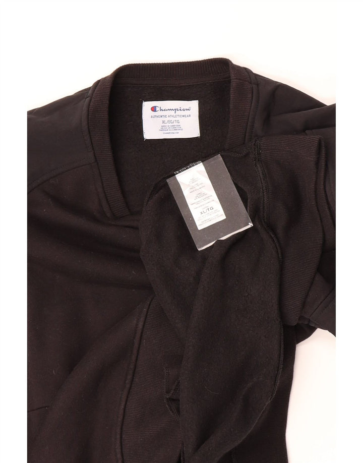 CHAMPION Mens Sweatshirt Jumper XL Black Cotton Vintage Champion and Second-Hand Champion from Messina Hembry 