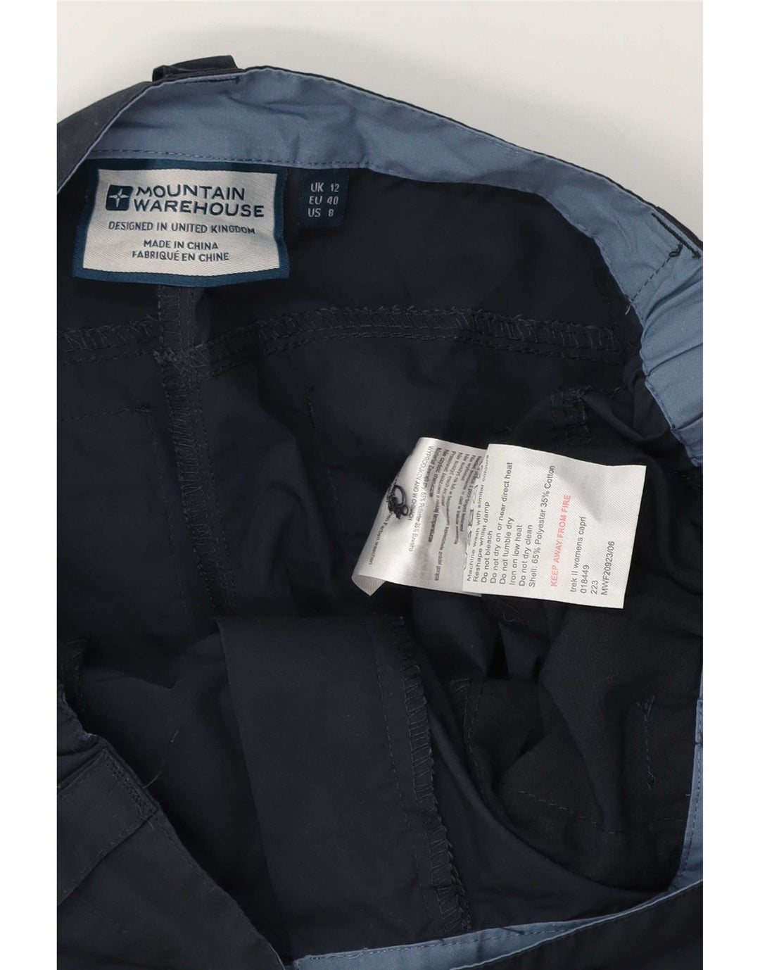 Mountain Warehouse Ženske kargo hlače UK 12 srednje W32 L20 tamnoplave