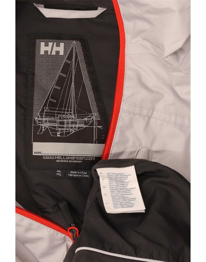 Helly Hansen Muška jakna za jedrenje Graphic kišna jakna UK 44 2XL sivi poliester