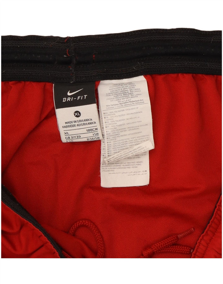 Nike muške Dri Fit sportske kratke hlače XL Red Colourblock poliester
