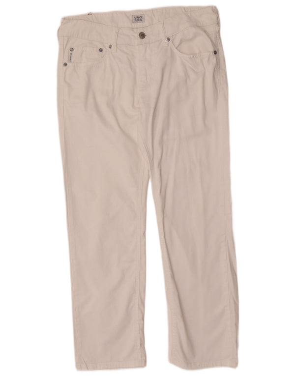 Ravne traperice Armani Junior Girls 14-15 Years W32 L27 Bijeli pamuk