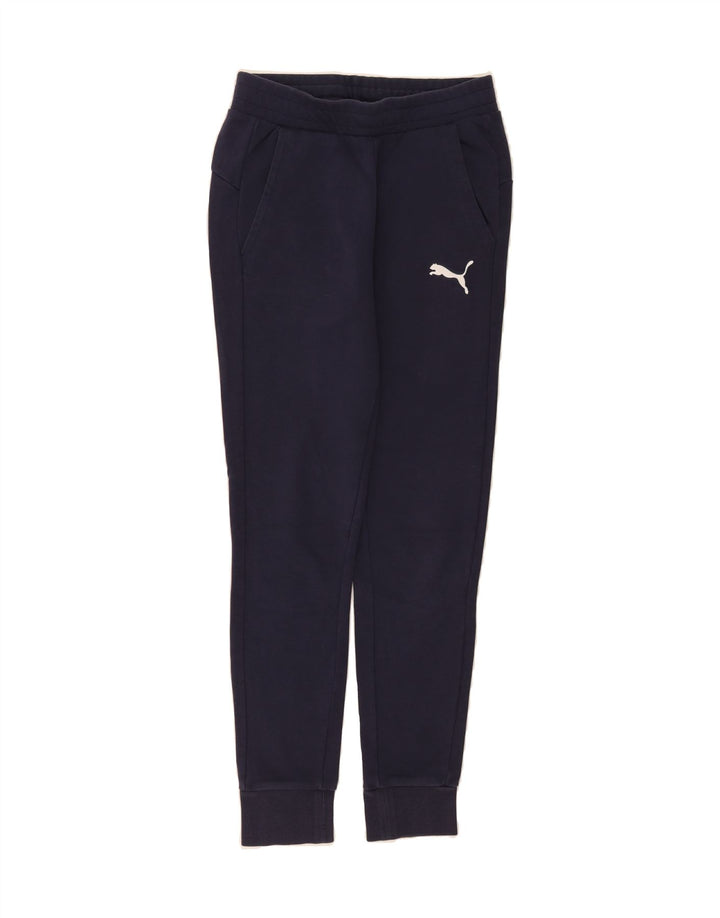PUMA Mens Tracksuit Trousers Joggers Small  Navy Blue Vintage Puma and Second-Hand Puma from Messina Hembry 