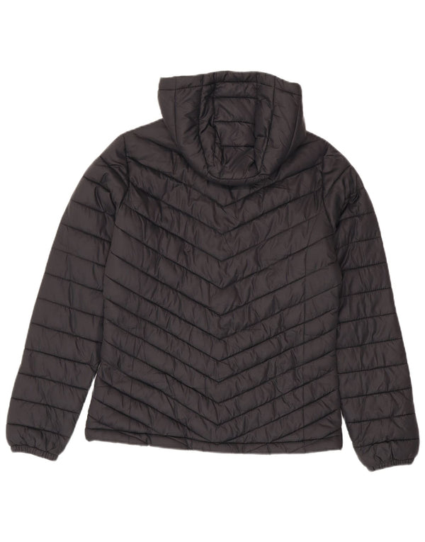 Mountain Warehouse Ženska podstavljena jakna s kapuljačom UK 8 Mala crna najlonska