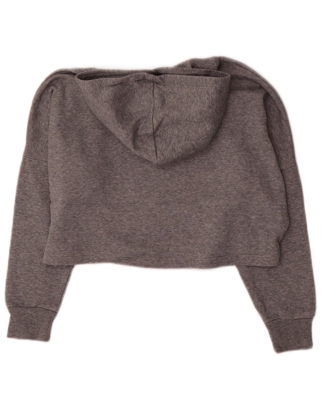 PUMA Girls Crop Graphic majica s kapuljačom 9-10 godina, sivi pamuk