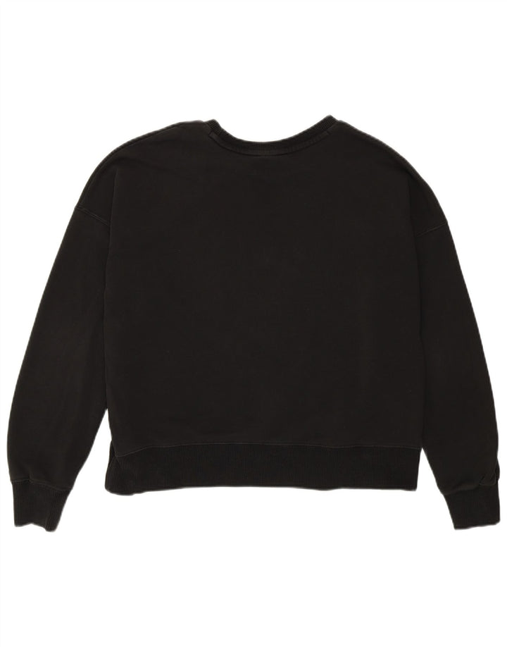 Puma ženska prekomjerna majica s kratkim grafičkim kratkim rukavima UK 6 XS crni pamuk