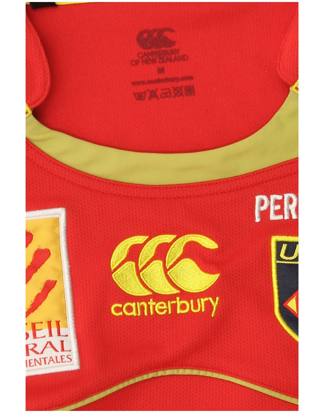 Canterbury muška grafička majica kratkih rukava srednje crvene boje