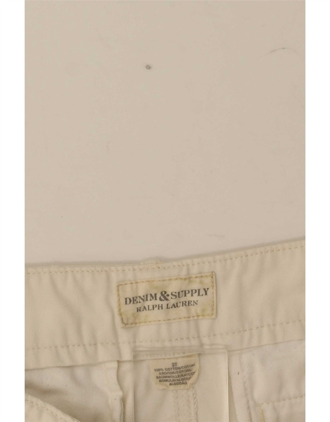 Ralph Lauren Ženske chino kratke hlače W27 Mali bijeli pamuk