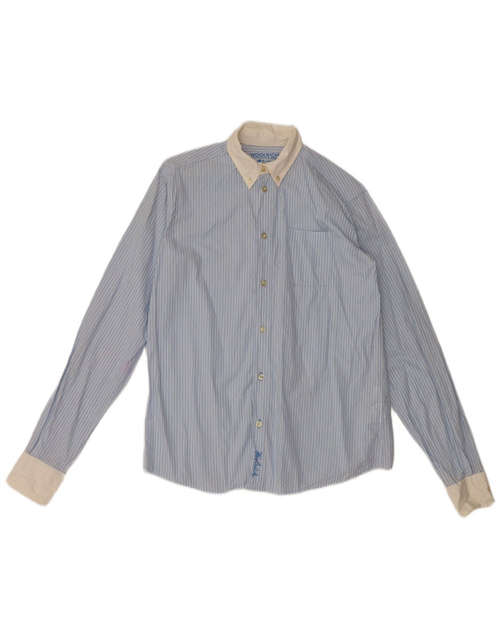 Woolrich Košulja za dječake 13-14 godina, pamuk s plavim prugama