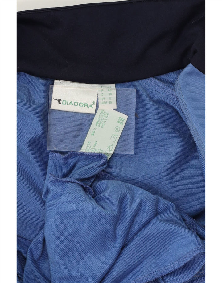 DIADORA Womens Oversized Tracksuit Top Jacket UK 12 Medium Blue Vintage Diadora and Second-Hand Diadora from Messina Hembry 