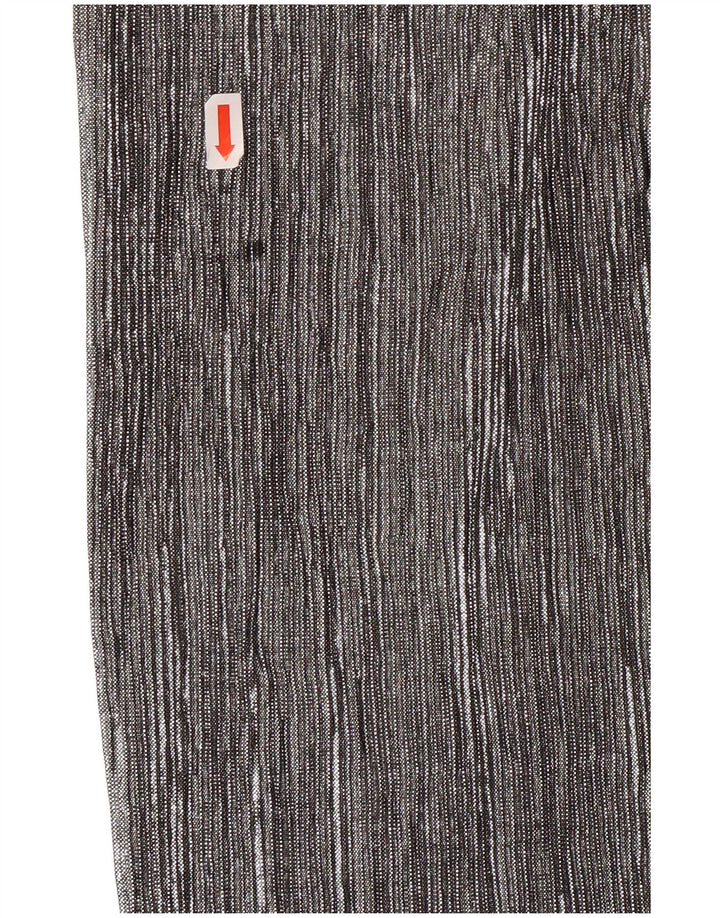 ZARA ženske kapri hlače širokih nogavica XS W24 L20 srebrni poliester