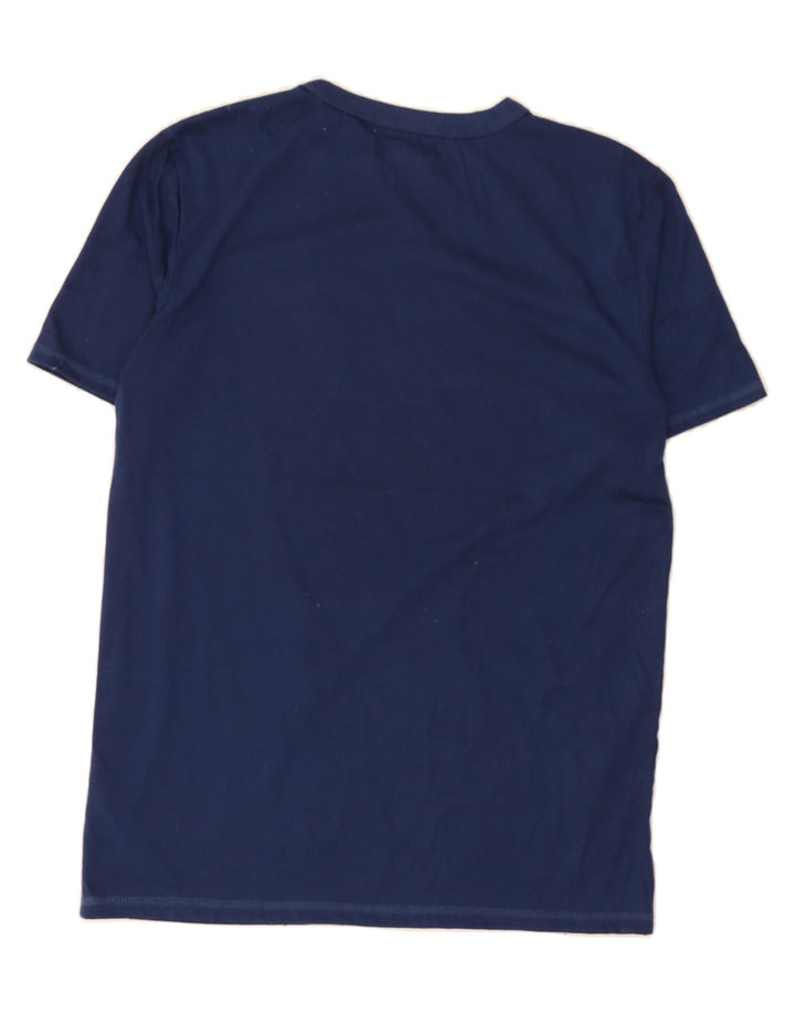 EDDIE BAUER Boys T-Shirt Top 14-15 Years XL Navy Blue Polyester Vintage Eddie Bauer and Second-Hand Eddie Bauer from Messina Hembry 
