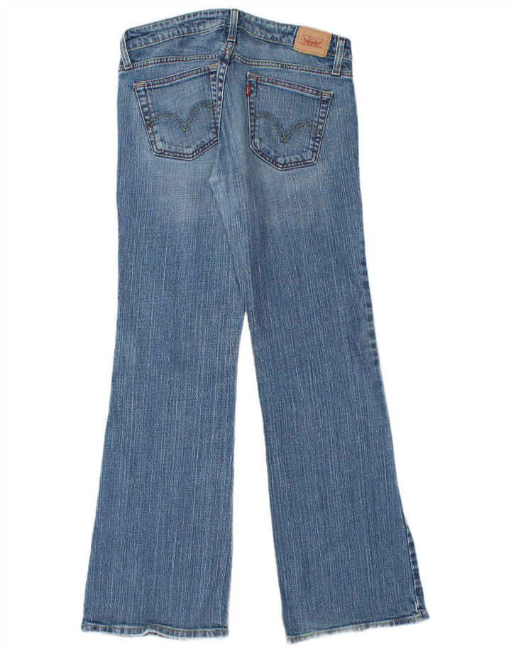 Levi's ženske 524 super niske lepršave traperice US 9 srednje W30 L31 plavi pamuk