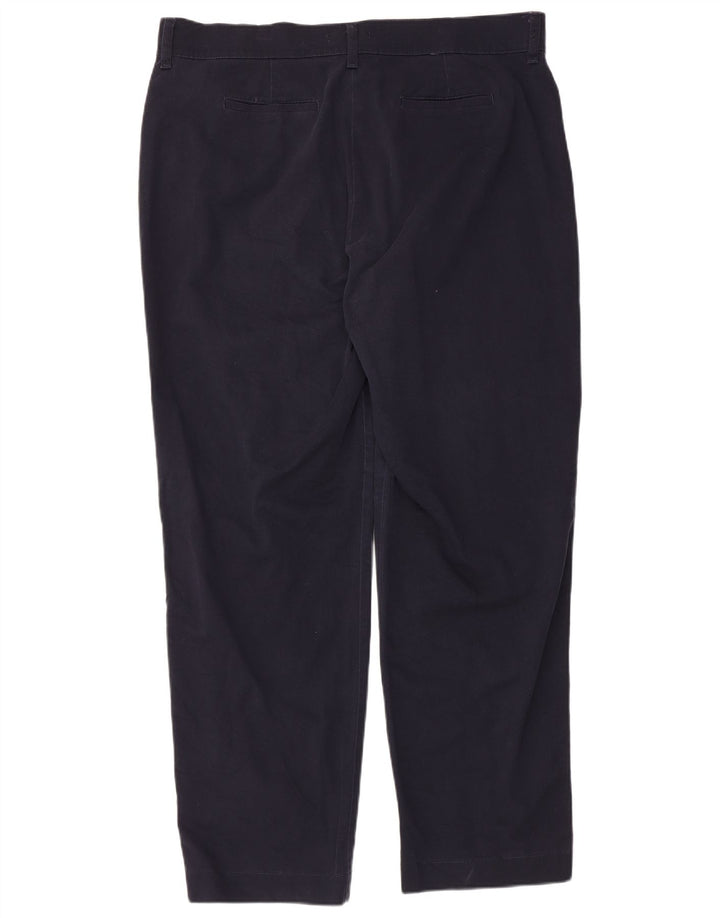 LEE Ženske ravne ležerne hlače US 18 2XL W40 L31 tamnoplavi pamuk