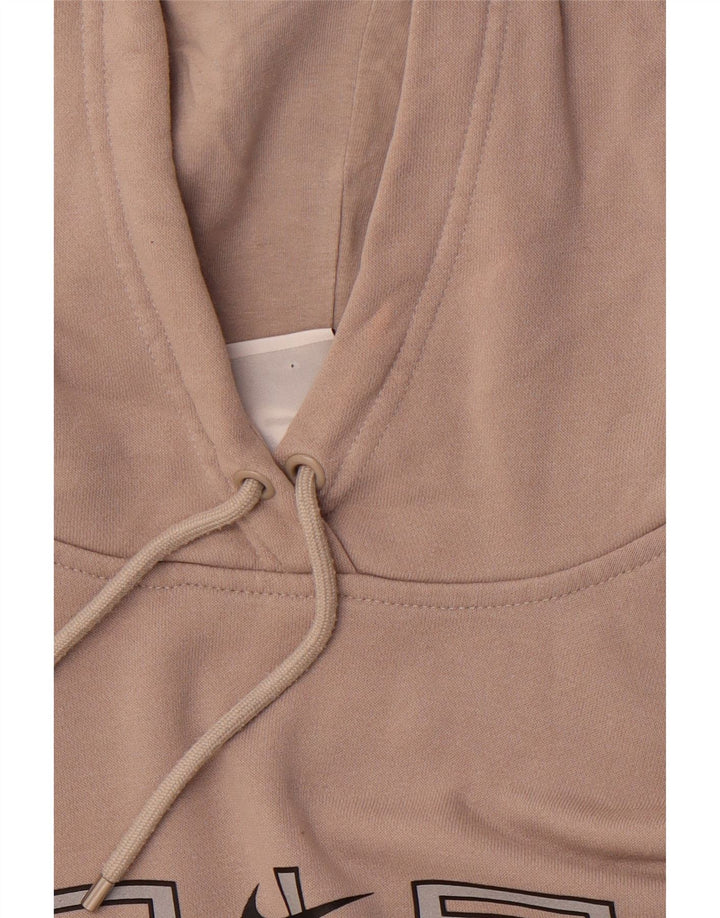 NIKE Muška majica s kapuljačom slobodnog kroja, mali smeđi pamuk u blokovima boja