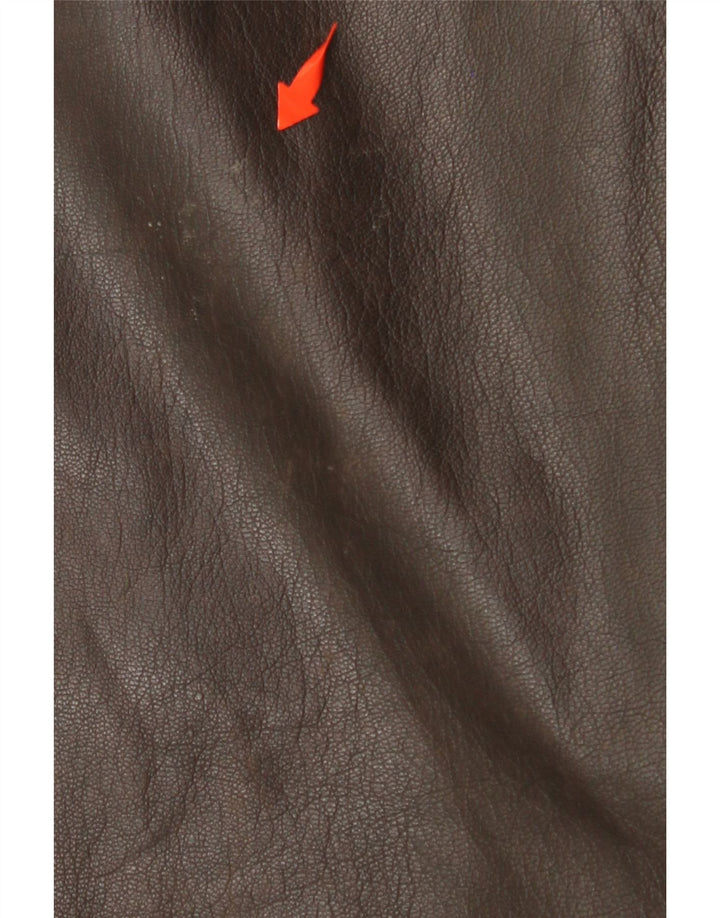 Muška kožna jakna MILAN UK 44 2XL smeđa koža