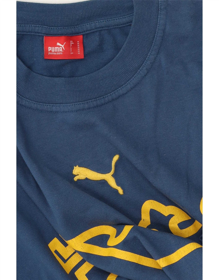 Puma muška srednje plava majica s grafičkim motivima