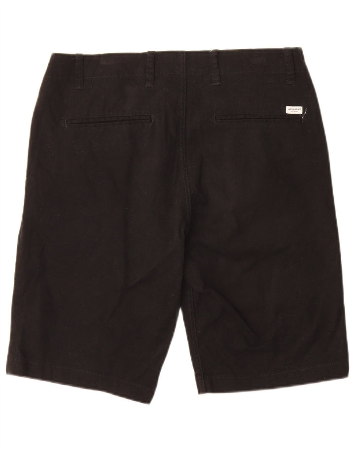 JACK & JONES Muške chino kratke hlače srednje veličine W32 crni pamuk