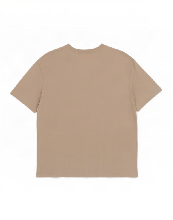 Jack & Jones Mens T-Shirt Top XL Beige Cotton
