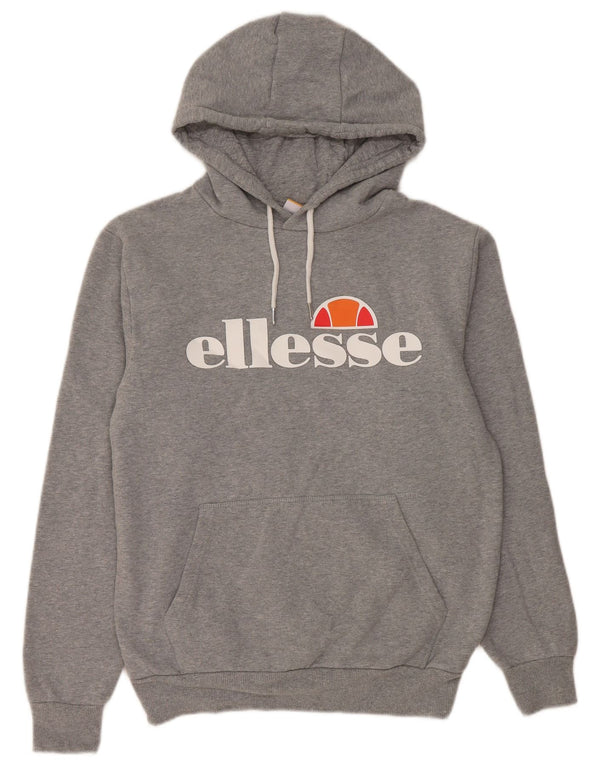 Ellesse Ženska majica s kapuljačom s kapuljačom UK 12 Srednje sivi flekasti pamuk