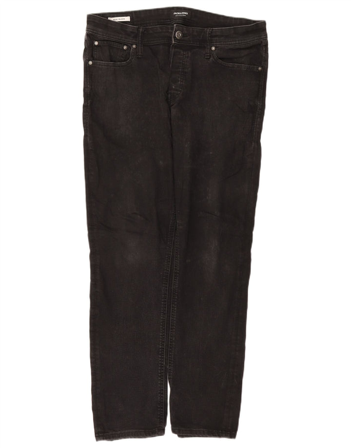 Jack & Jones muške uske traperice GLENN W34 L32 sivi pamuk