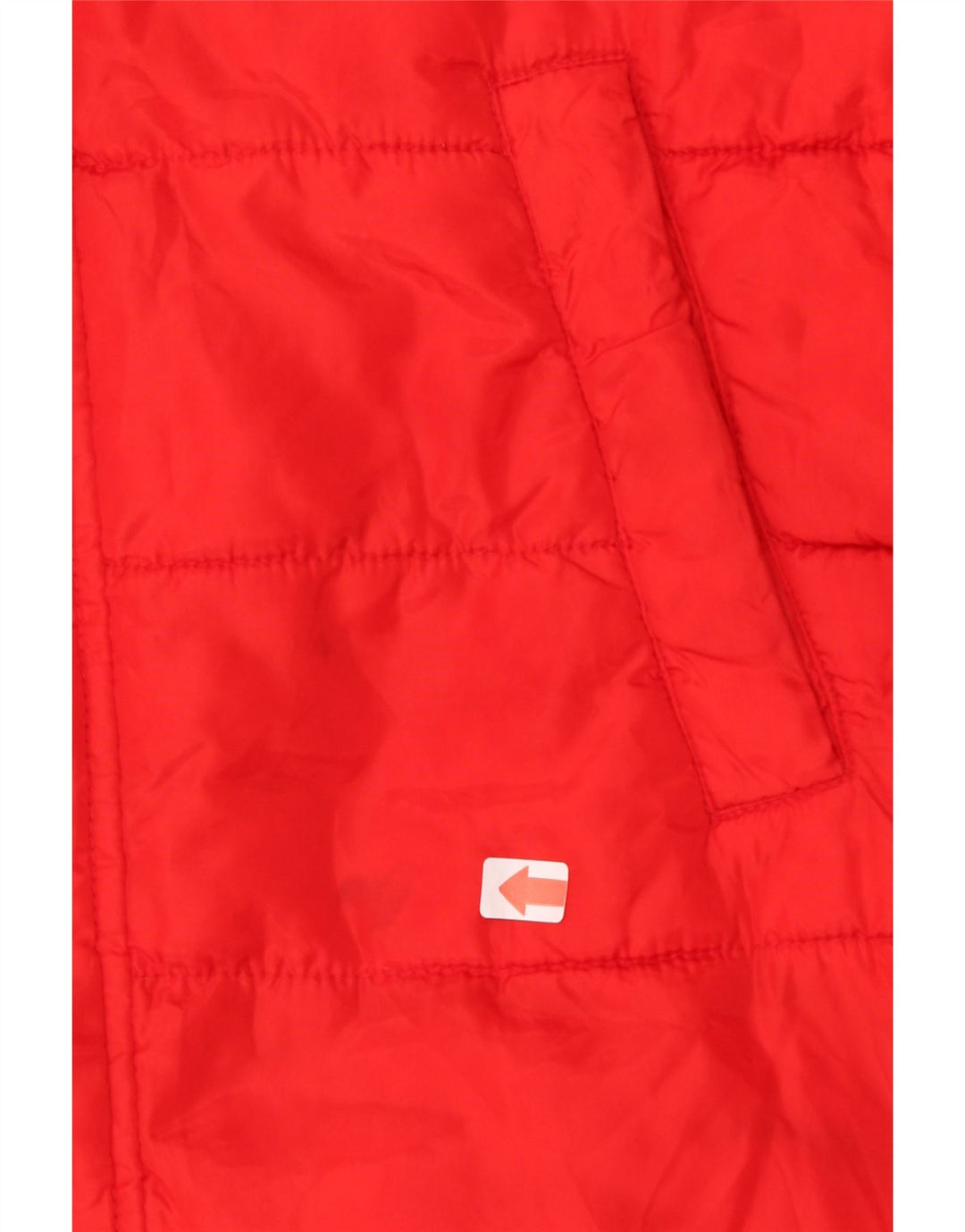 BENETTON Mens Hooded Padded Jacket IT 44 XS Red Polyester Vintage Benetton and Second-Hand Benetton from Messina Hembry 