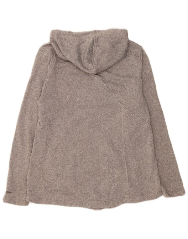 Eddie Bauer ženski pulover s kapuljačom s patentnim zatvaračem UK 18 XL sivi poliester