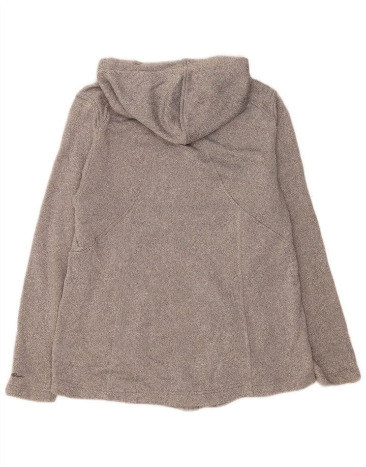 Eddie Bauer ženski pulover s kapuljačom s patentnim zatvaračem UK 18 XL sivi poliester