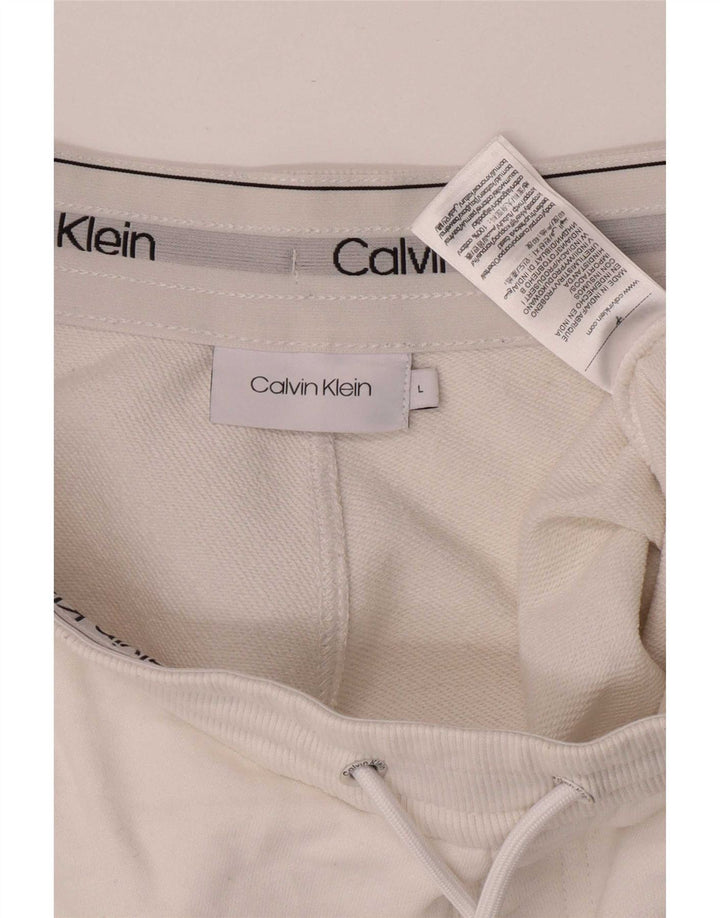 Velike muške sportske kratke hlače Calvin Klein, bijeli pamuk