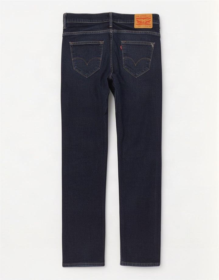 Levi's ženske ravne traperice 504 W30 L32 tamnoplavi pamuk