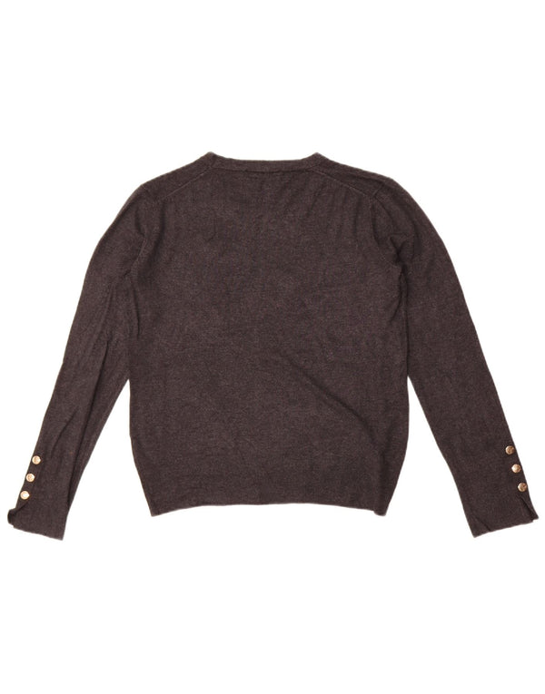 Zara ženski džemper s okruglim izrezom UK 14 Large Grey