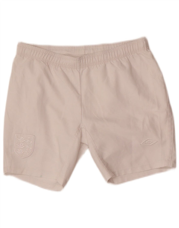 Umbro Boys England Sport Shorts 11-12 Years White Poliester