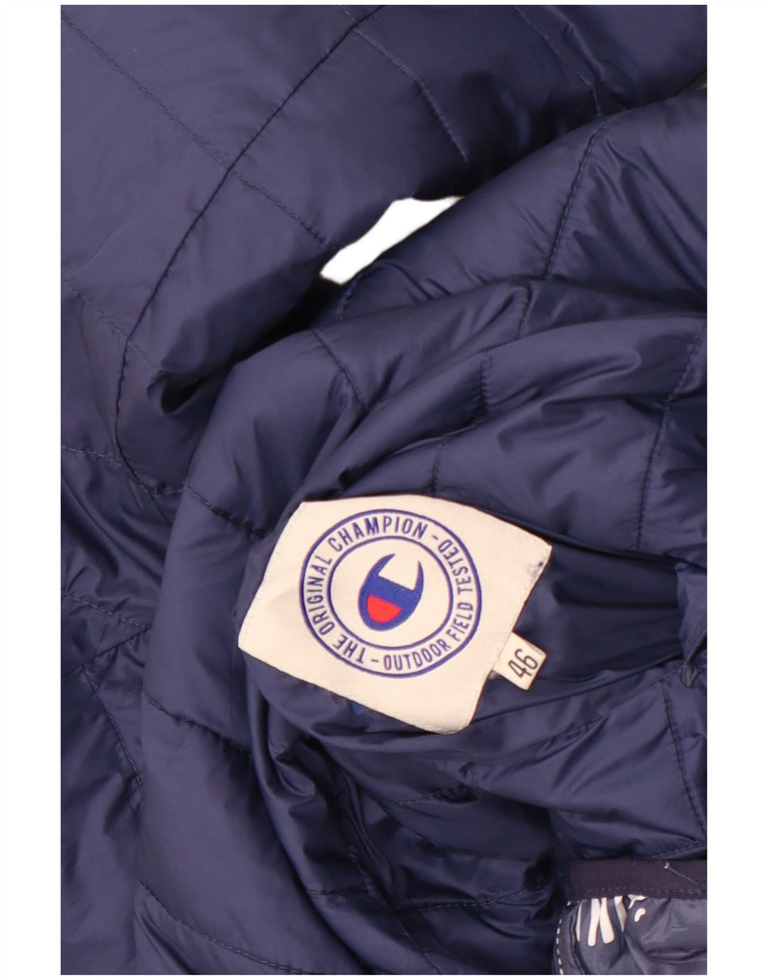 Champion ženska podstavljena jakna s kapuljačom IT 46 Large tamnoplava patchwork