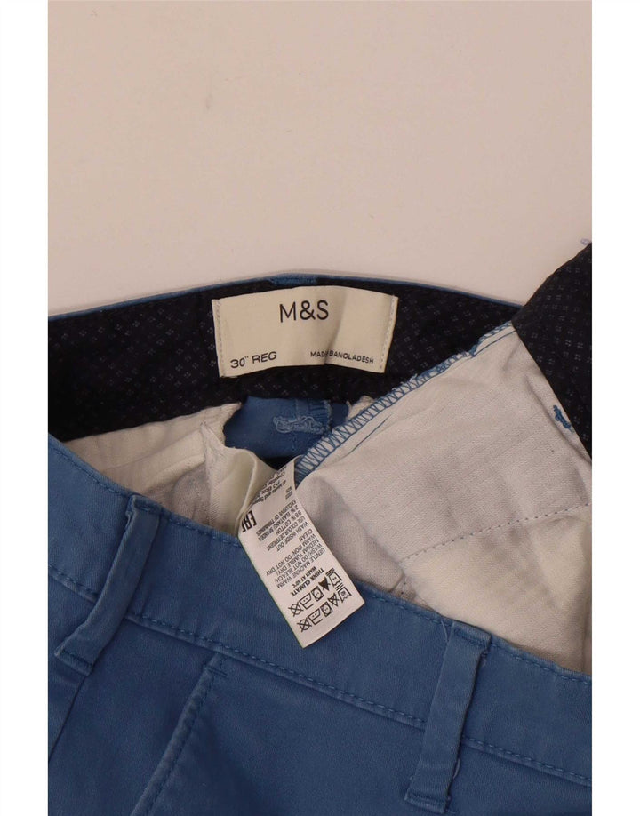 Marks & Spencer muške chino kratke hlače W30 srednje plavi pamuk